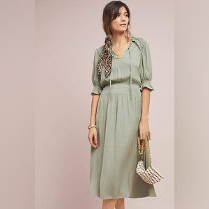 Current Air Sage Green Midi Dress